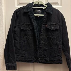 Levi's Premium Black Sherpa Jacket